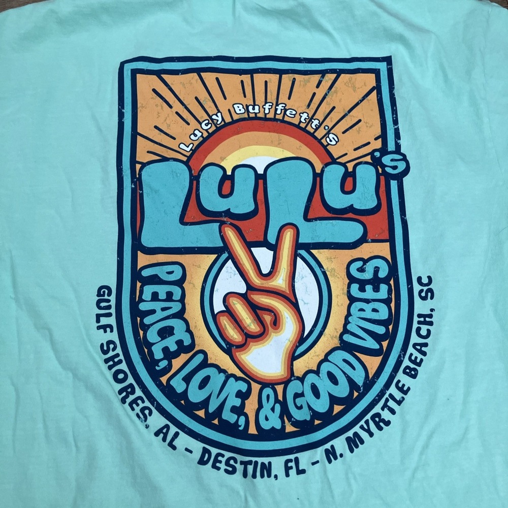 Lucy Buffett's Lulu's‎ Short Sleeve T-shirt NEW Myrtle Beach Destin GS Souvenir